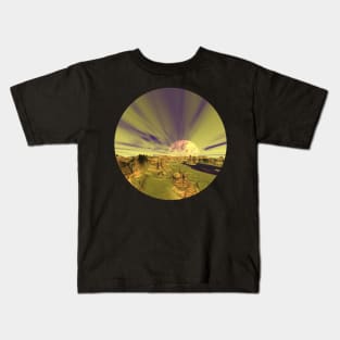 Planetary Art - Wine Lake Vista Kids T-Shirt